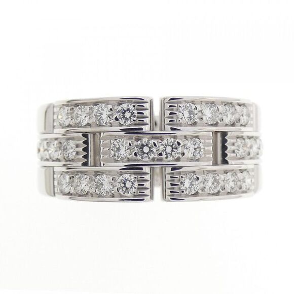 Cartier Maillon Panthère Au750 White Gold Diamond Ring Size 9.5 - Picture 2 of 5